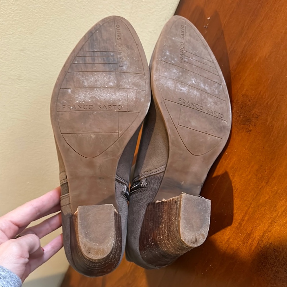 Franco Sarto Leather Ankle Boots - Picture 5 of 7